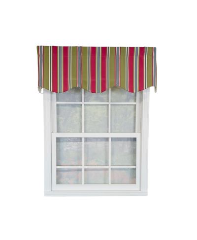 RLF Home декоративная занавеска на окно Nigel Stripe, 100% хлопок, 50" x 17"