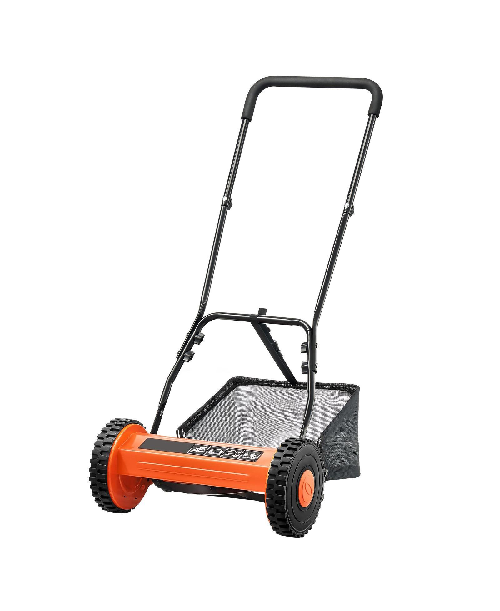 Газонокосилка Mecale 16" Push Reel Manual Mower с мешком для травы