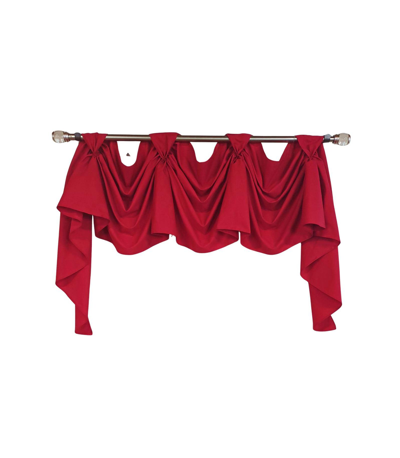 Штора RLF Home Classic Twil 3-S Victory 100% Cotton Red 54" x 25"