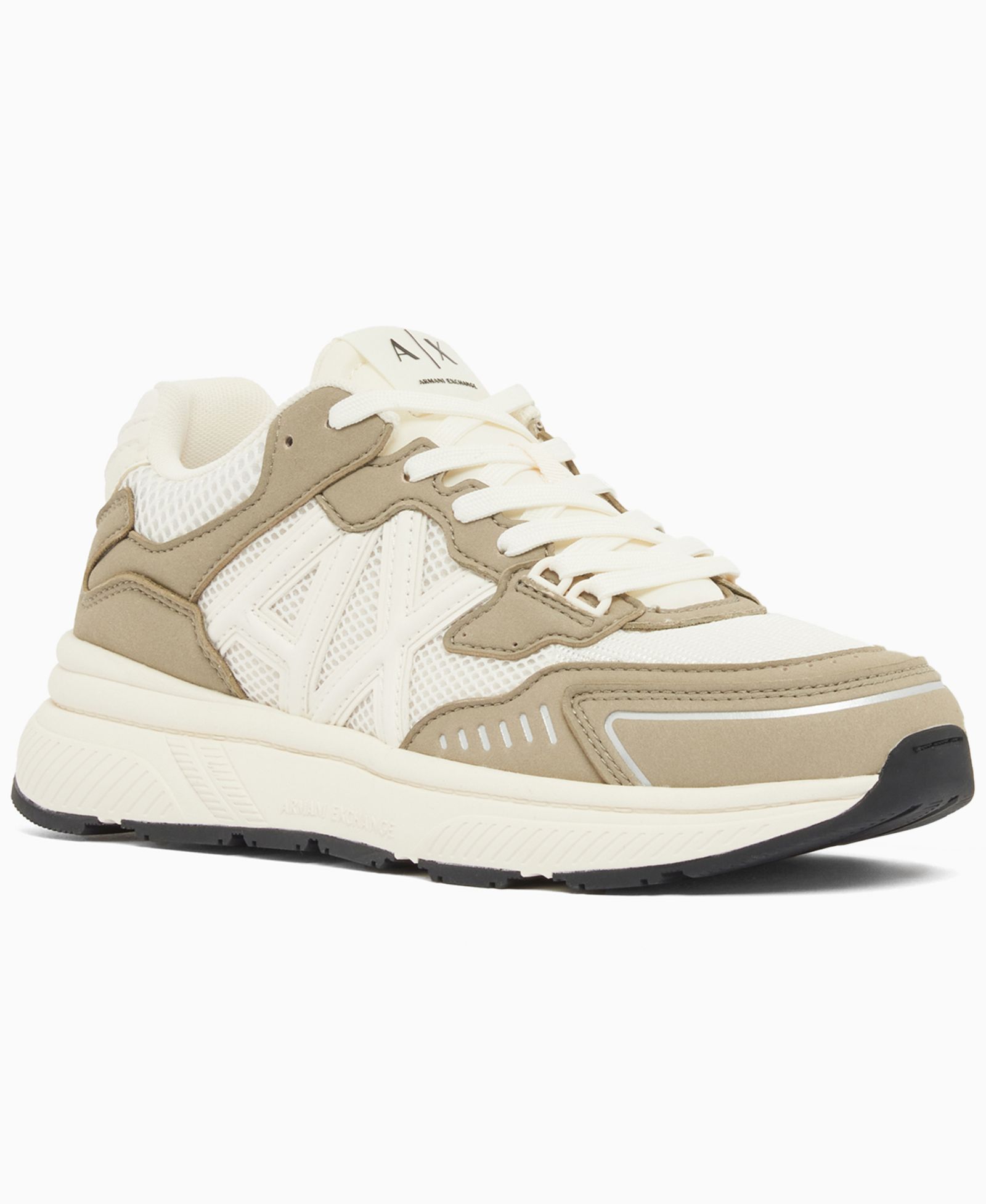 A|X Armani Exchange Men's Microsuede Lucky Sneakers