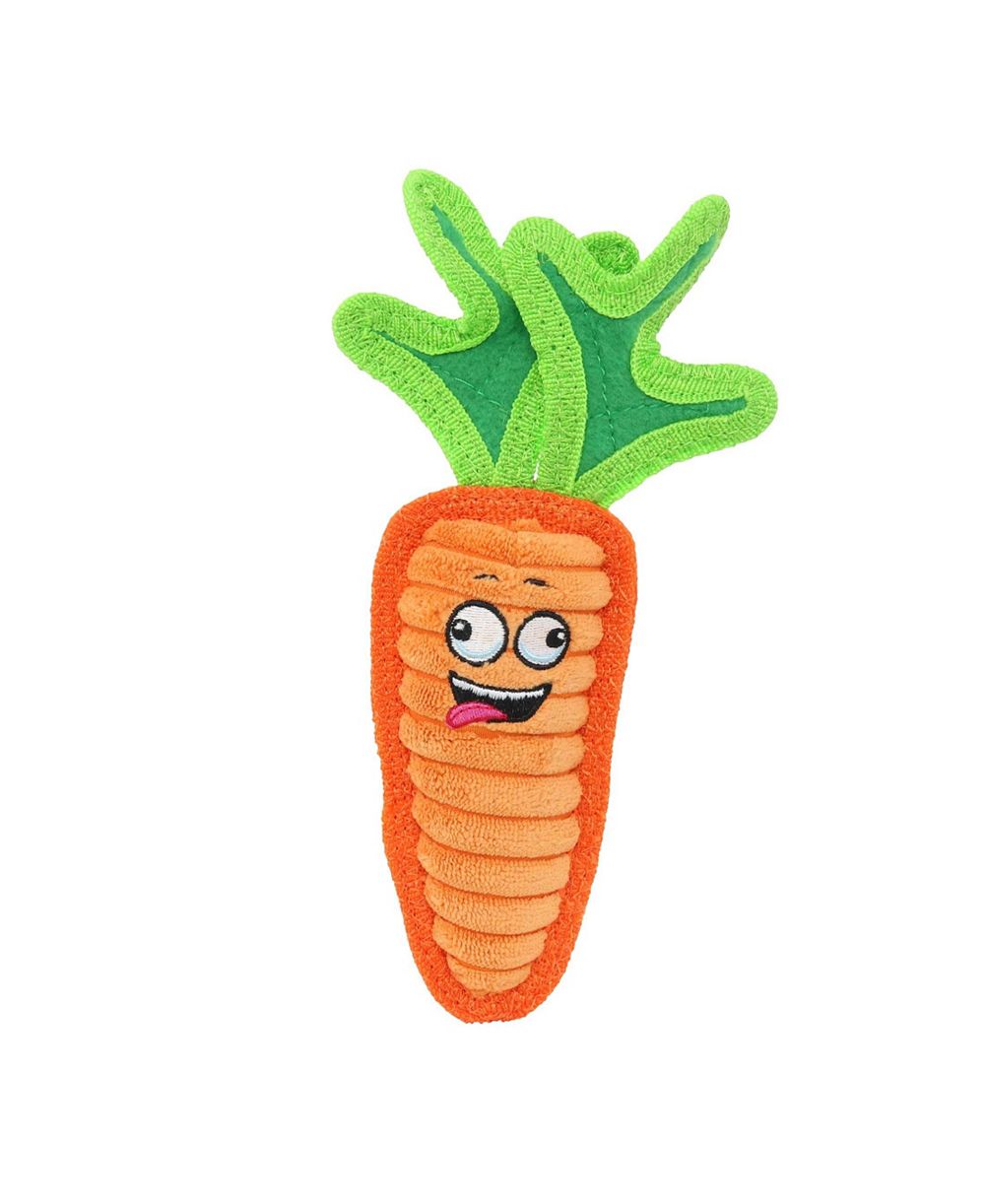 Игрушка для собак Tuffy Funny Food Jr Carrot, мягкая, пищащая