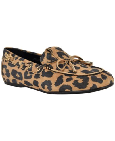 GUESS Women's Aisha Soft Suede Boat Shoe Loafers