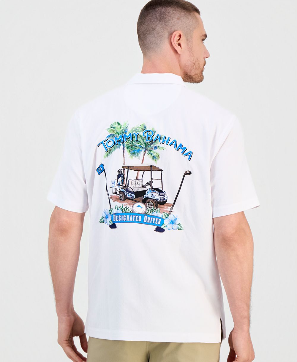 Tommy Bahama Men's Coastal Ease Designated Driver Golf Collector's Series Short-Sleeve Shirt