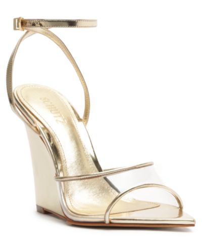 Сандалии Schutz Women's Elodie Vinyl Pointed Toe Wedge