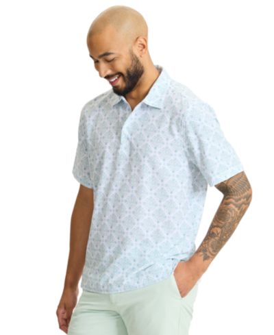 Мужская рубашка Tommy Bahama с коротким рукавом и круглым вырезом