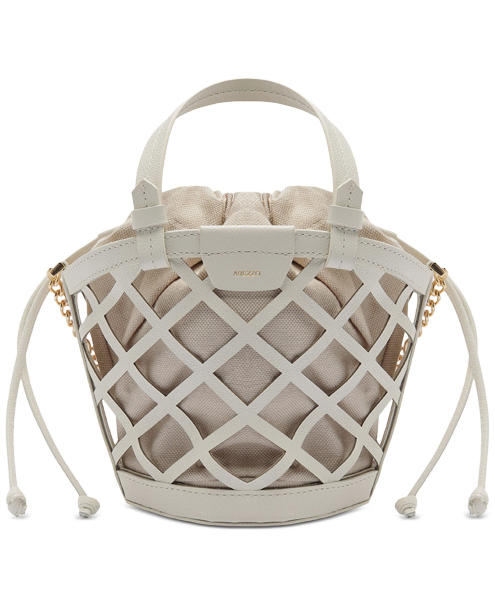 Arezzo Petra Small Leather Bucket Bag