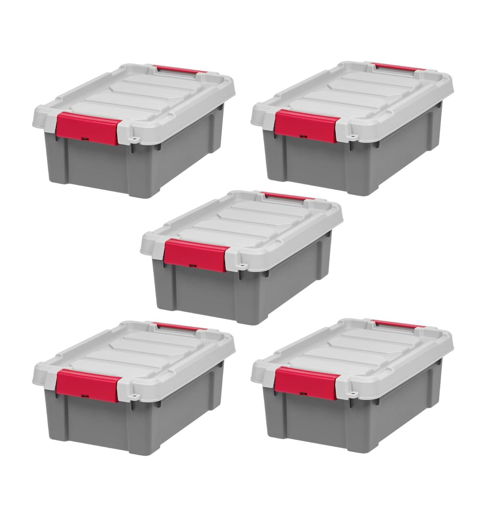Набор контейнеров для хранения IRIS USA 3-Gallon Lockable с крышками 5 шт