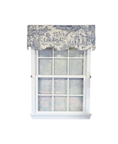 Занавеска RLF Home Old-World Provance 100% Cotton Rod Pocket Lined 50" x 15"