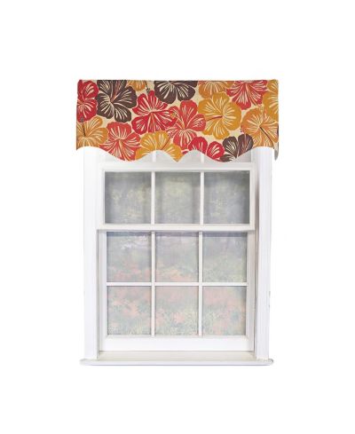 Занавеска RLF Home Wild Hibiscus Regal 100% Cotton Rod Pocket Lined