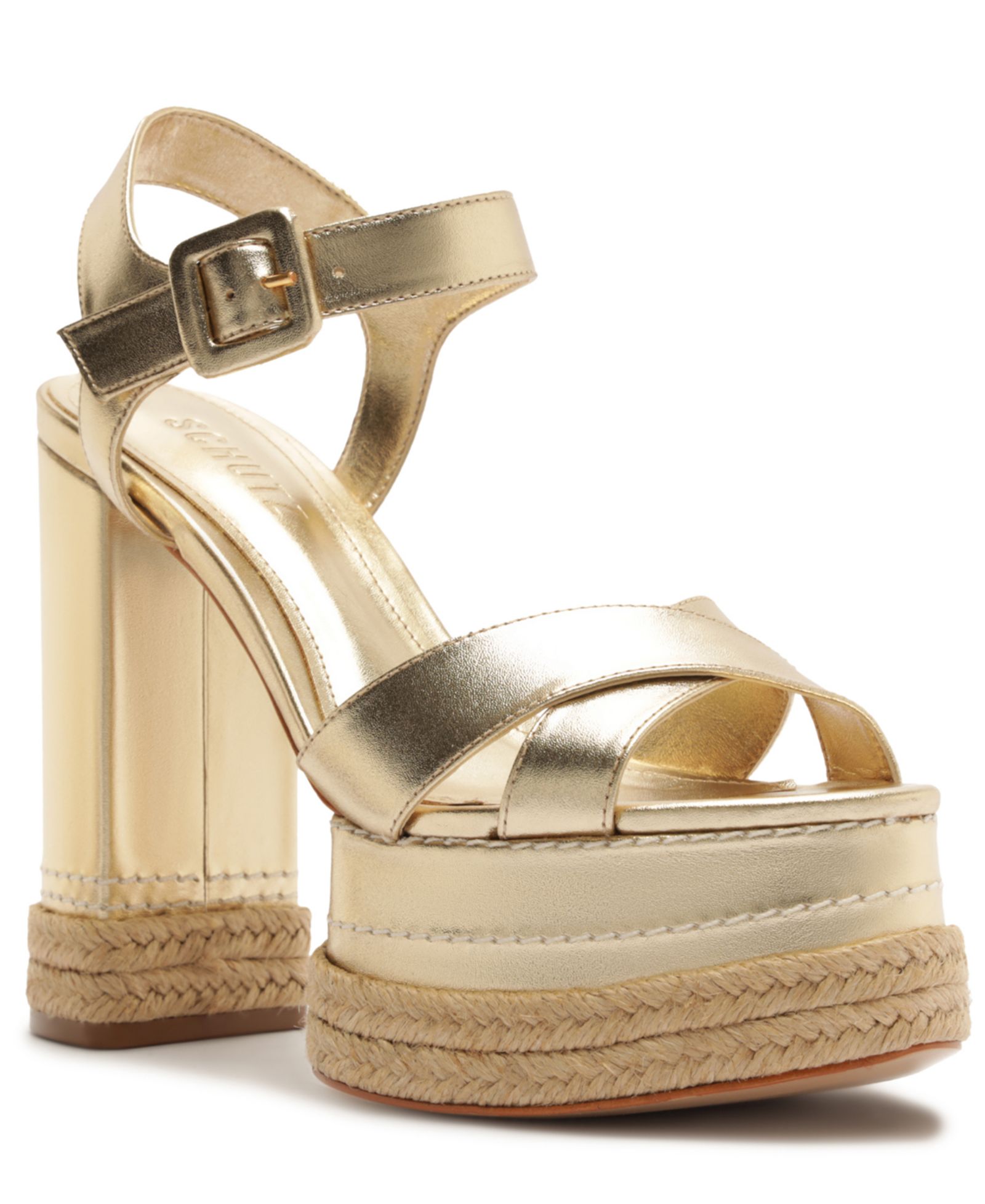 Schutz Women's Hilda Rope High Round Toe Platform Sandals