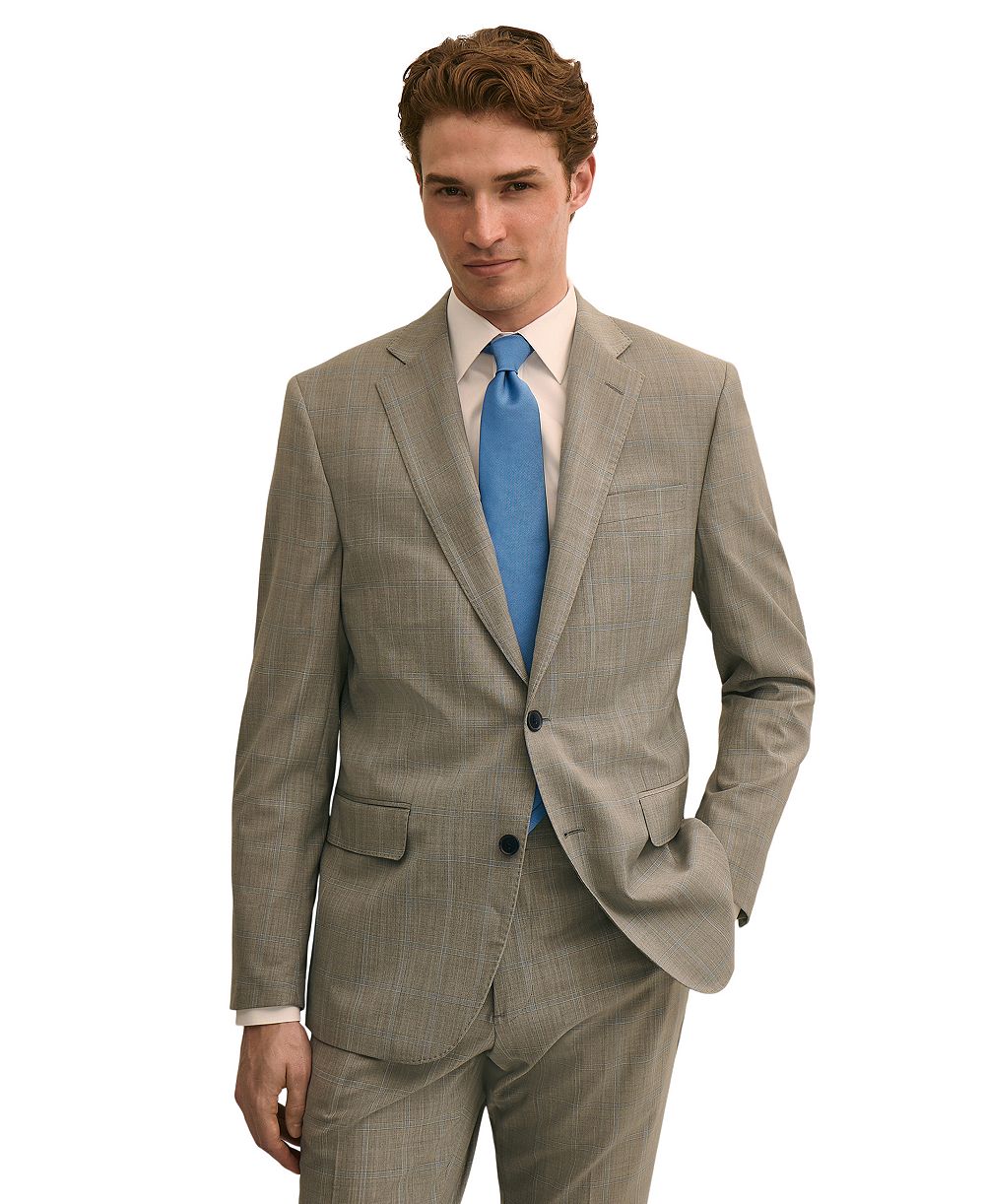 Brooks Brothers Men's Wool-Blend Stretch Classic-Fit Suit Jacket