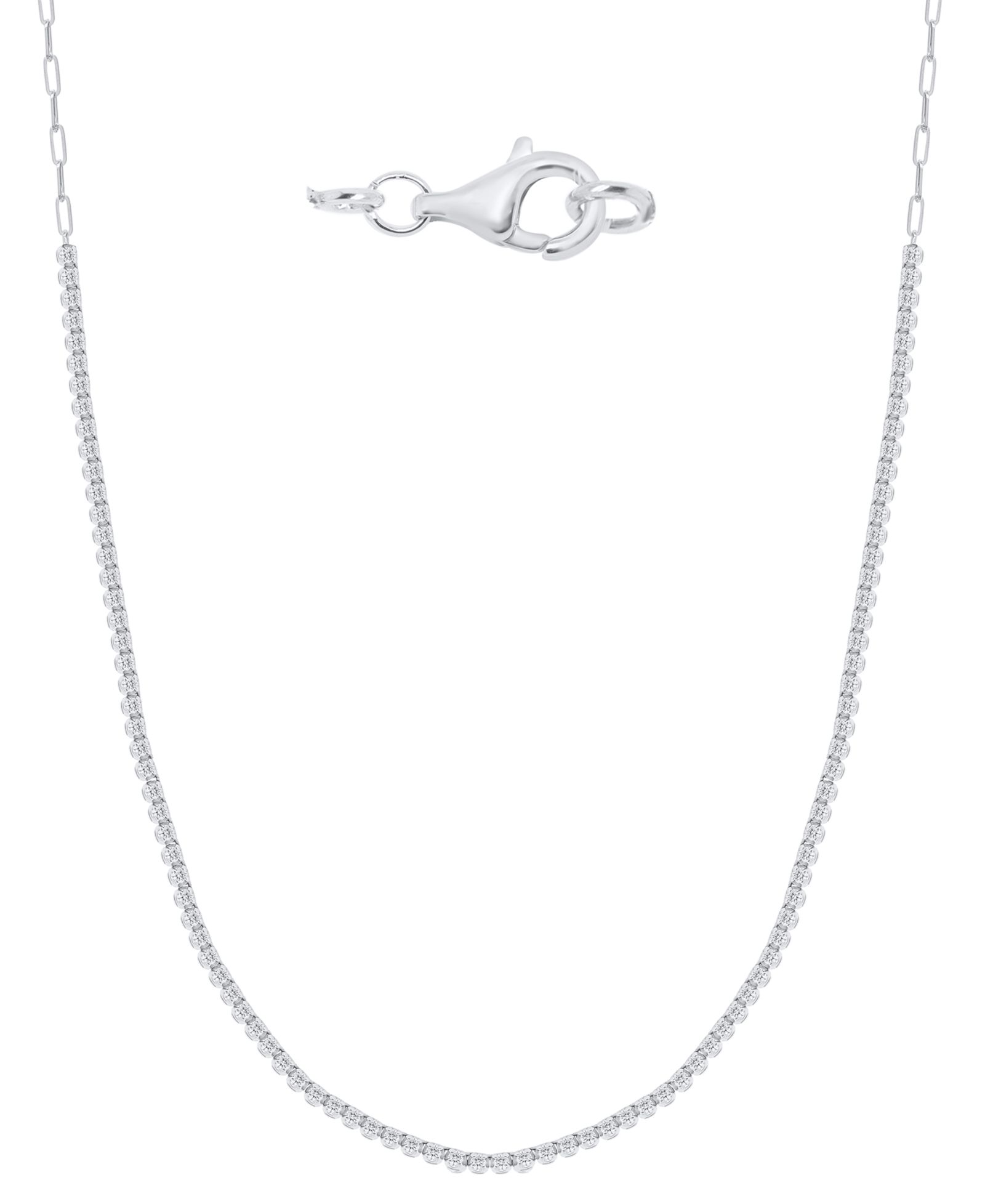 Macy's Diamond Necklace (1 ct. t.w.) in Sterling Silver