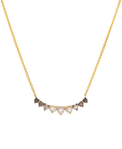 Ожерелье Le Vian Chocolate Ombre Diamond (0.77 ct. t.w.) Adjustable Necklace in 14k Honey Gold