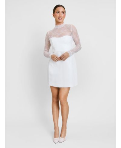 Женское мини платье Six Stories Lace Sleeve Cup Detail