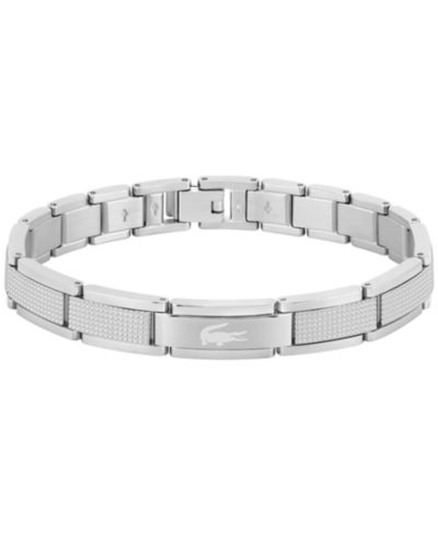 Lacoste Men's Stencil Stainless Steel Bracelet