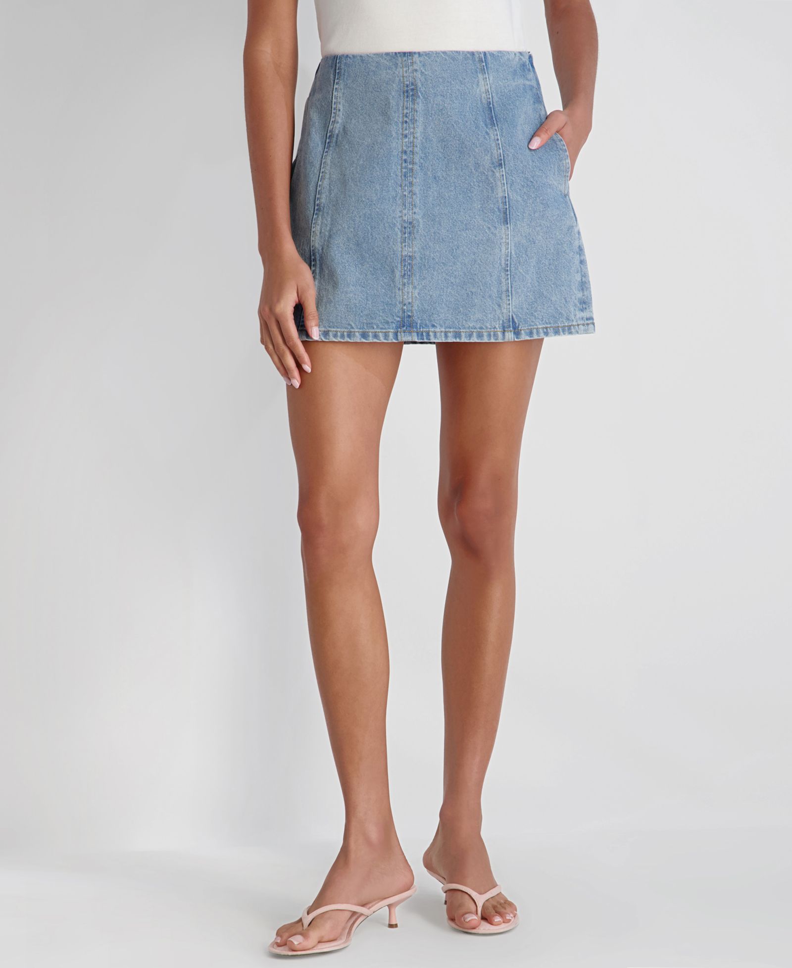 Женская мини-юбка French Connection 90s Denim Multi Seam