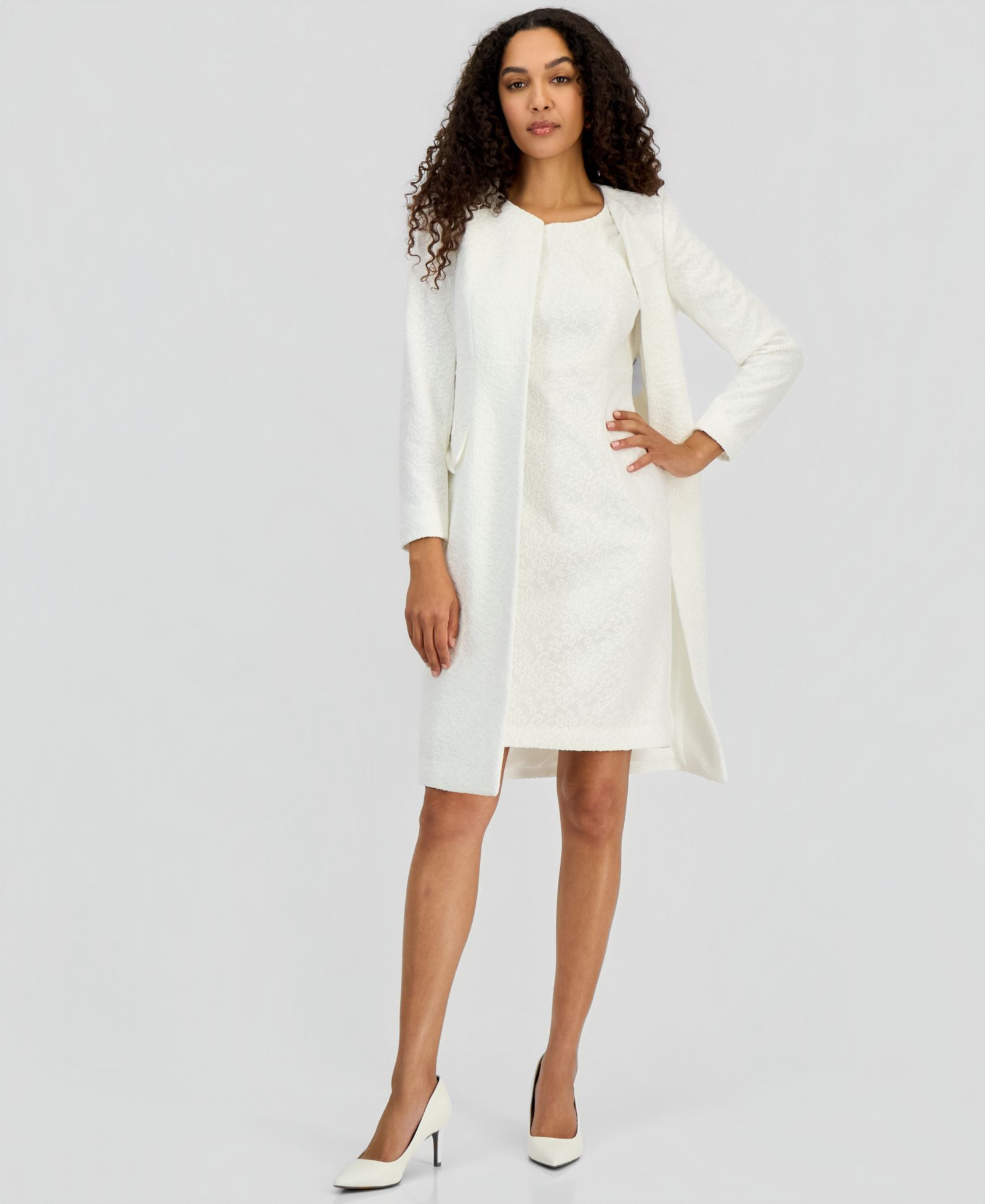 Kasper Women's Bonded Lace Topper Jacket