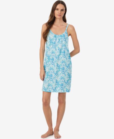 Lauren Ralph Lauren Women's Double-Strap Button-Neck Gown