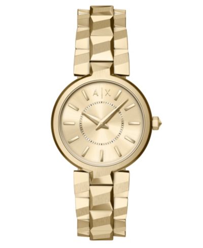 Женские часы Armani Exchange Audora, золотистая нержавеющая сталь, 34mm