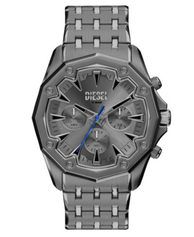 Мужские часы Diesel Stinger Quartz Chronograph Gunmetal Stainless Steel 46mm