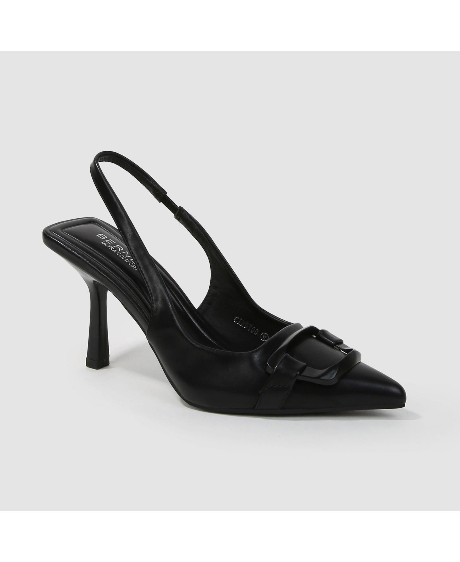 BERNESS Women's Cindy Slingback Pumps with Tonal Buckle Detail
