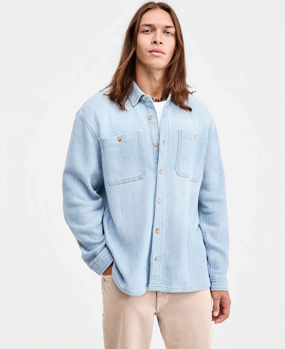 Мужская джинсовая рубашка Sun + Stone Denim Overshirt