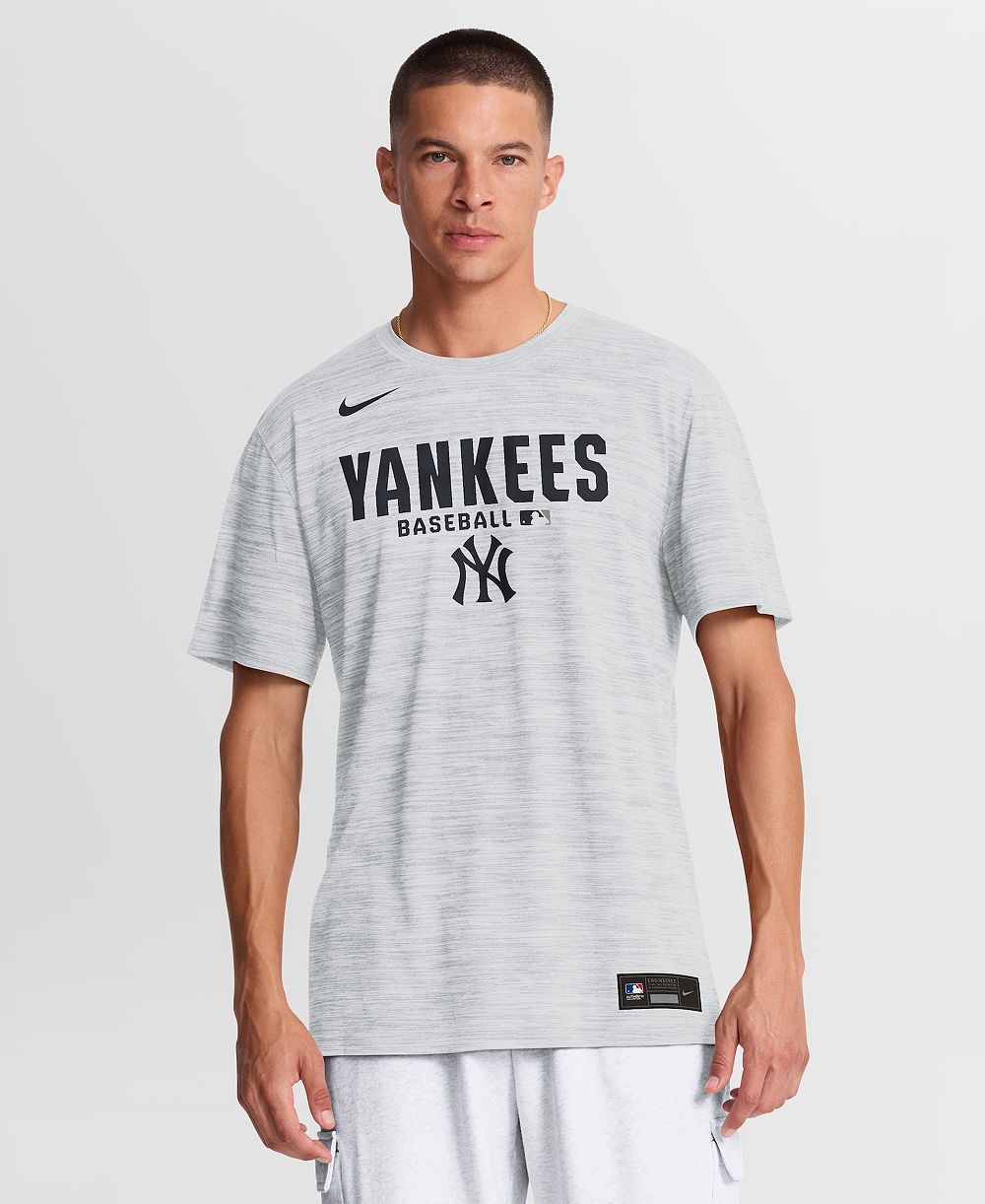 Nike Men's White New York Yankees Authentic Collection Velocity Dri-FIT T-Shirt