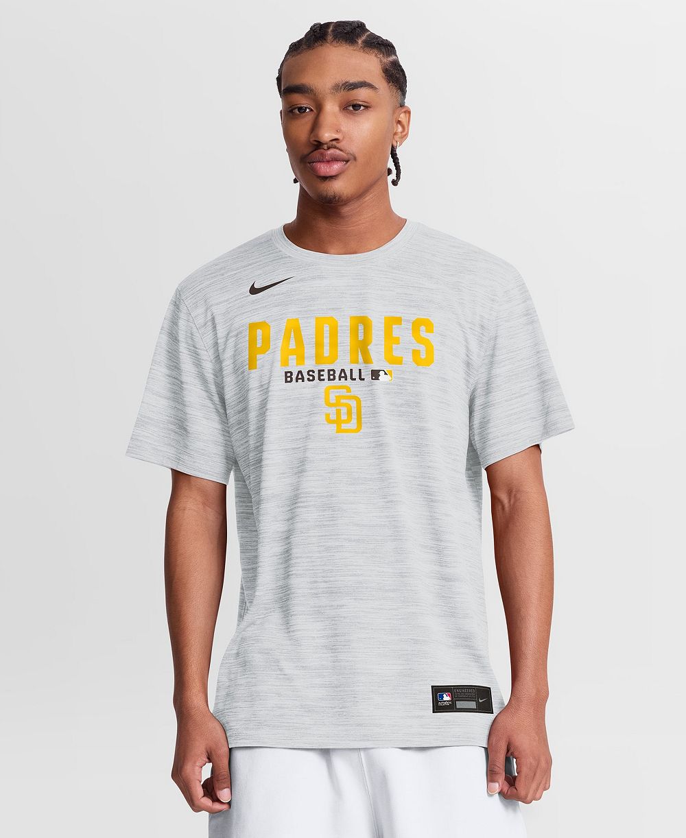 Nike мужская белая футболка San Diego Padres Authentic Collection Velocity Dri-FIT