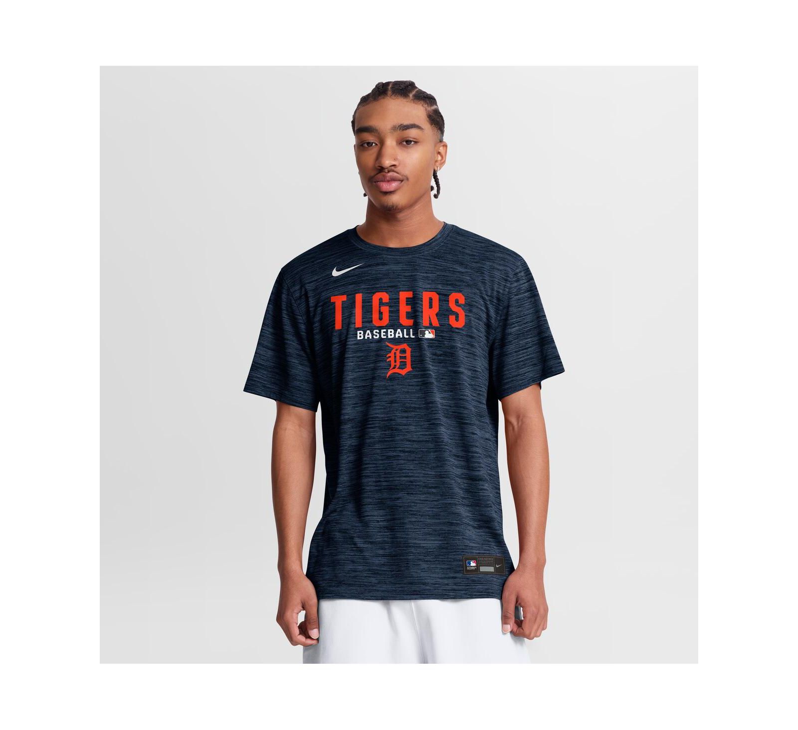 Nike Men's Navy Detroit Tigers Authentic Collection Velocity Dri-FIT T-Shirt
