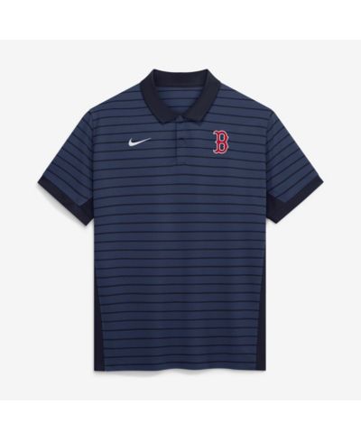 Мужская рубашка-поло Nike Boston Red Sox Authentic Collection, темно-синяя