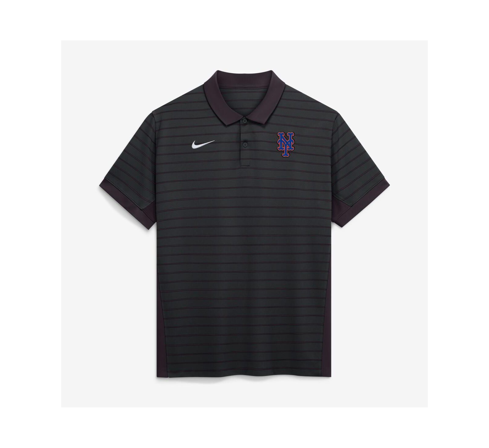 Мужское поло Nike New York Mets Authentic Collection полосатое