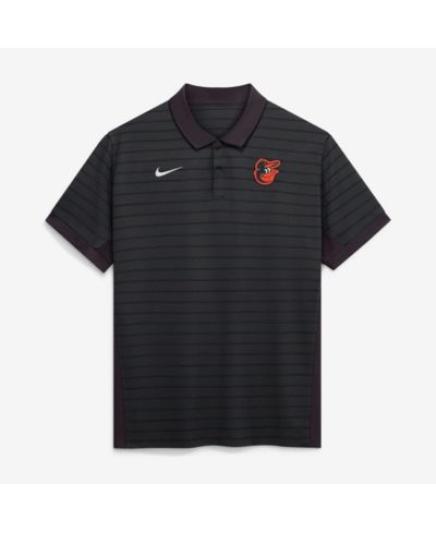 Мужская поло-рубашка Nike Black Baltimore Orioles Authentic Collection Striped Victory Dri-FIT