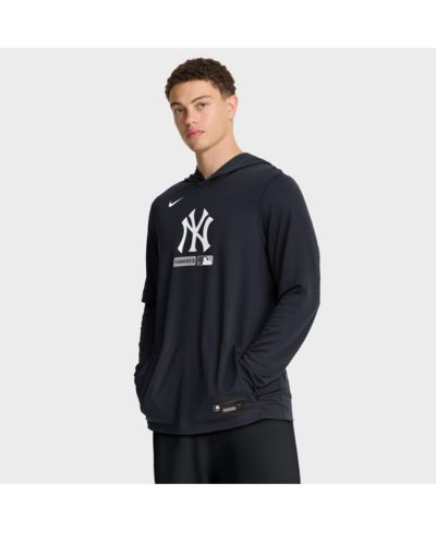 Nike Men's Navy New York Yankees Authentic Collection Dri-FIT Long Sleeve Hoodie