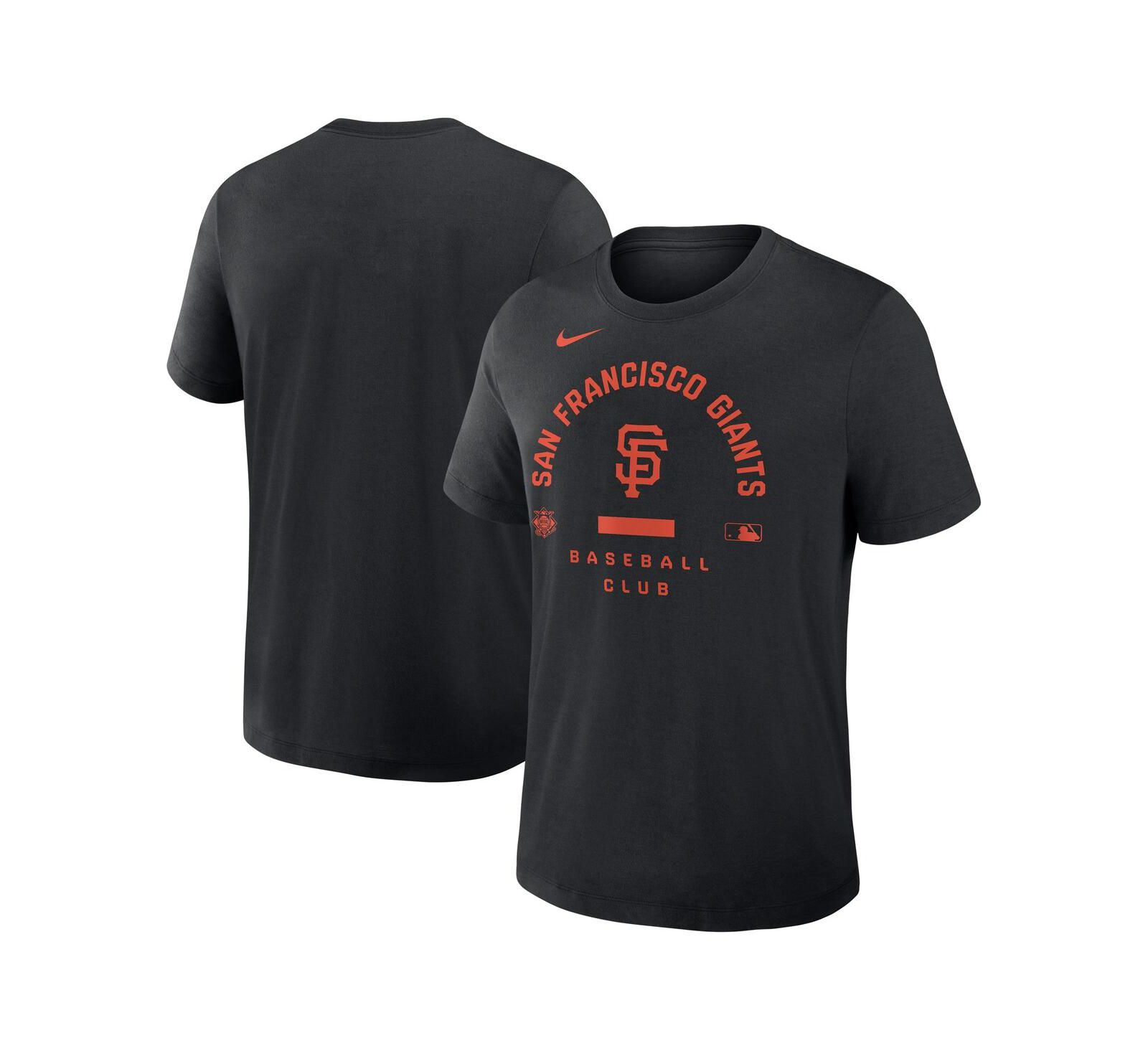 Nike Men's Black San Francisco Giants Authentic Collection Early Work Tri-Blend Dri-FIT T-Shirt