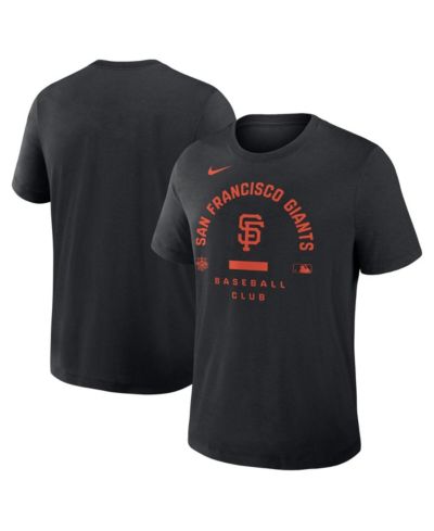 Nike Men's Black San Francisco Giants Authentic Collection Early Work Tri-Blend Dri-FIT T-Shirt
