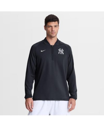 Мужская ветровка-худи Nike New York Yankees Authentic Collection Dri-FIT Raglan Half-Zip Navy