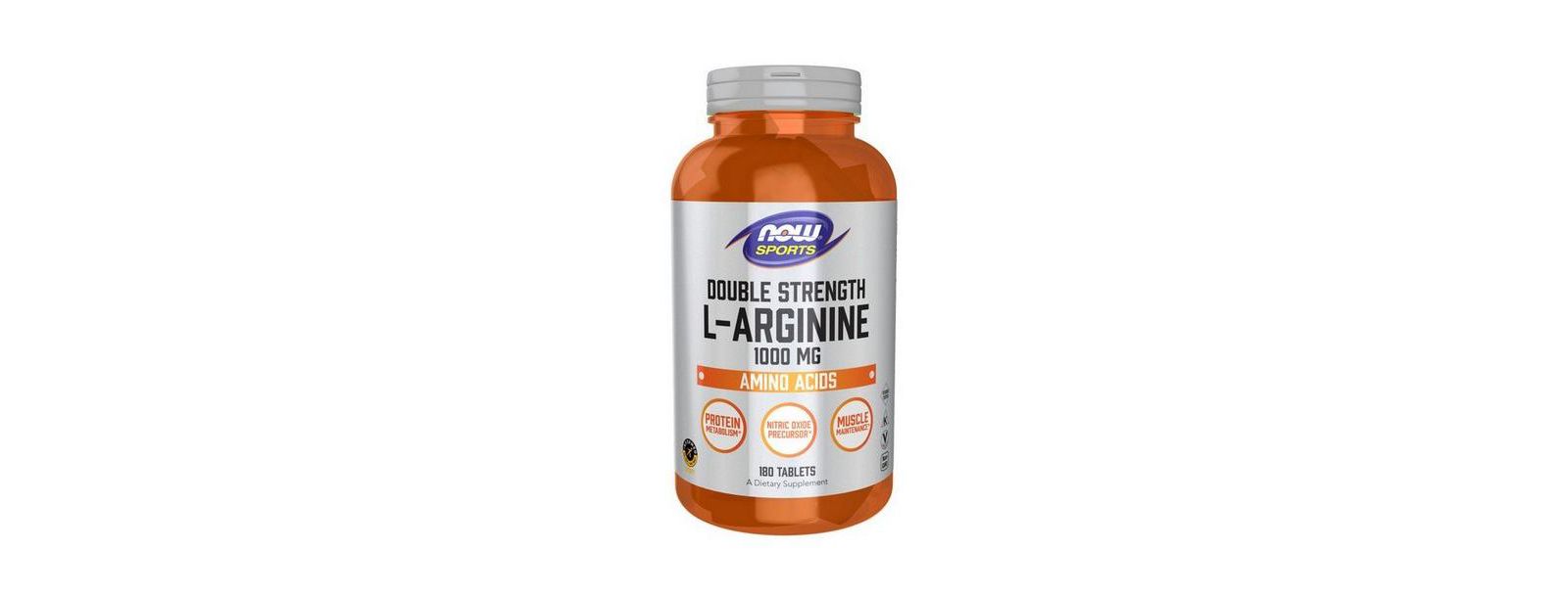 NOW Foods L-Arginine Double Strength, 1000 mg, 180 таблеток