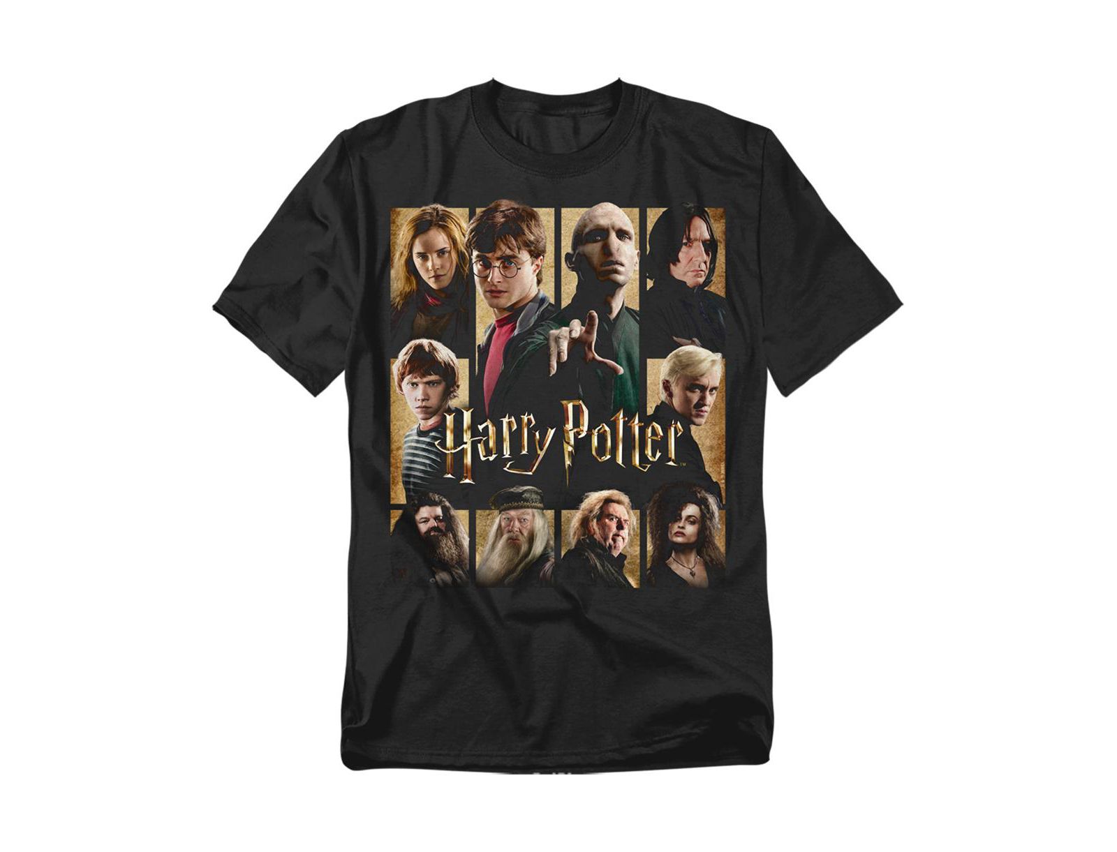 Harry Potter Men's Heroes Villains Squares T Shirt