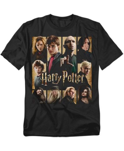 Мужская футболка Harry Potter Heroes Villains Squares