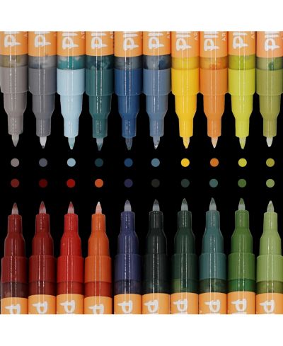 Маркеры PINTAR Earth Tone Extra Fine Tip Colors for Earth Watercolor Paint Pens Acrylic Paint Pens