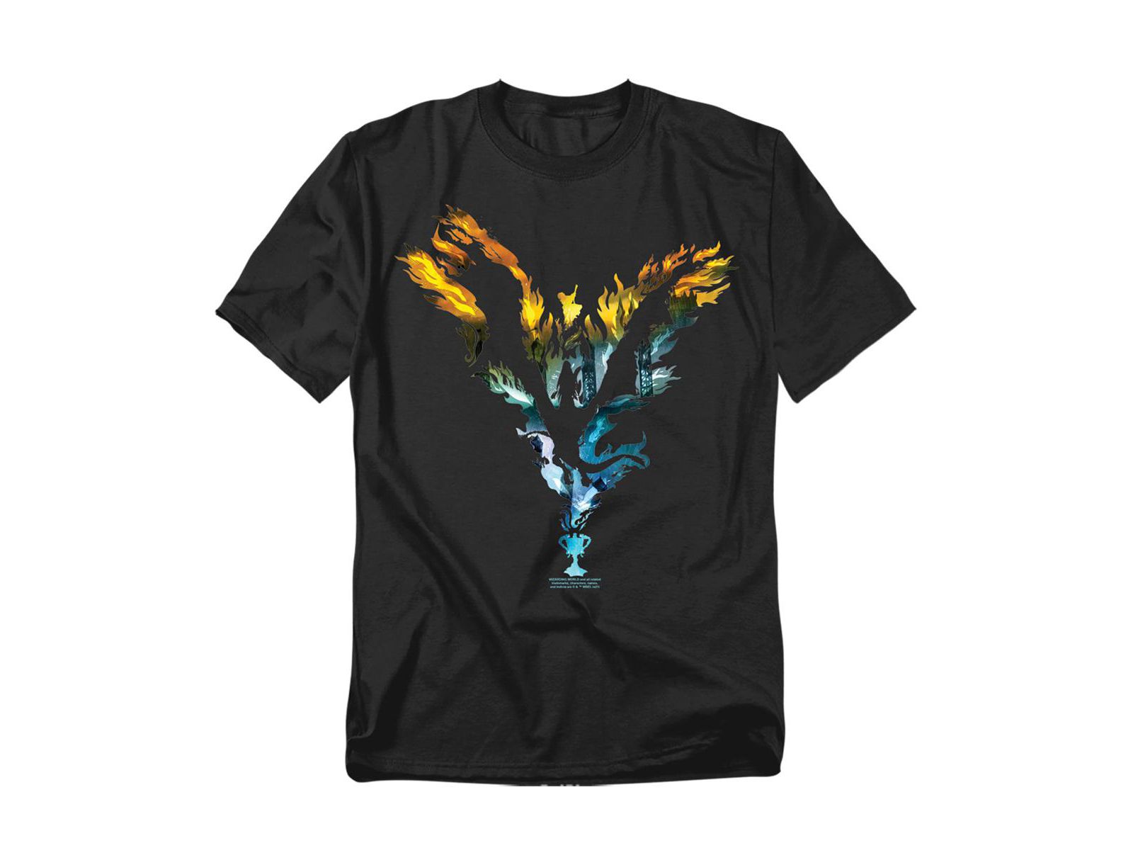 Harry Potter Big & Tall Goblet of Fire Dragon Flames Graphic T-Shirt