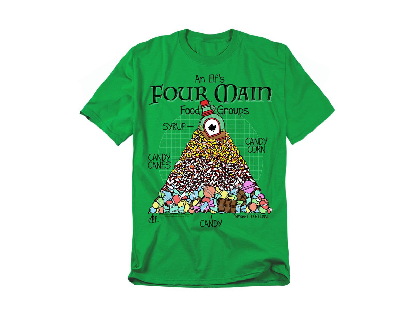 Elf Men's Food Pyramid T-Shirt