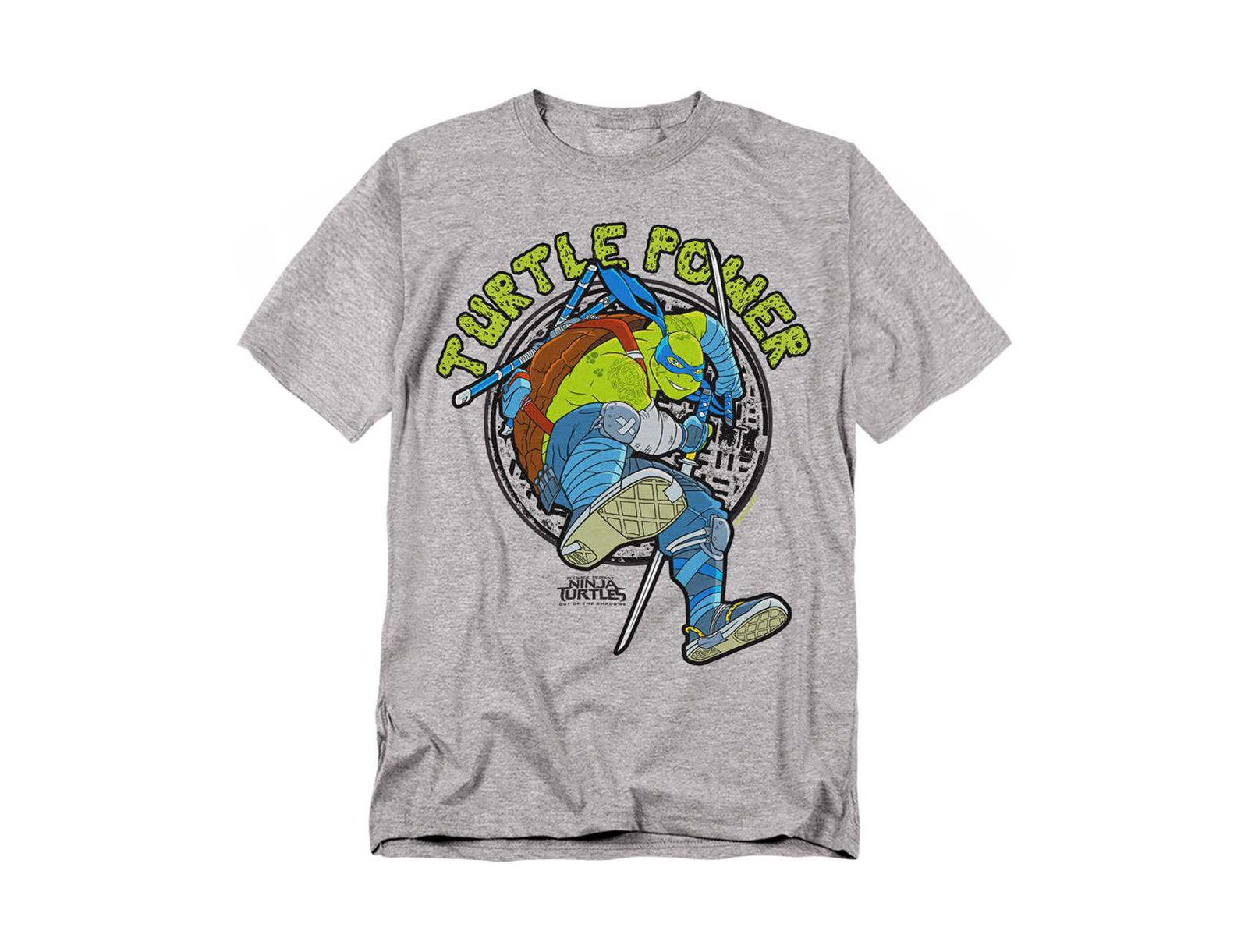 Teenage Mutant Ninja Turtles Men's Out Of The Shadows Leonardo Turtle Power T Shirt