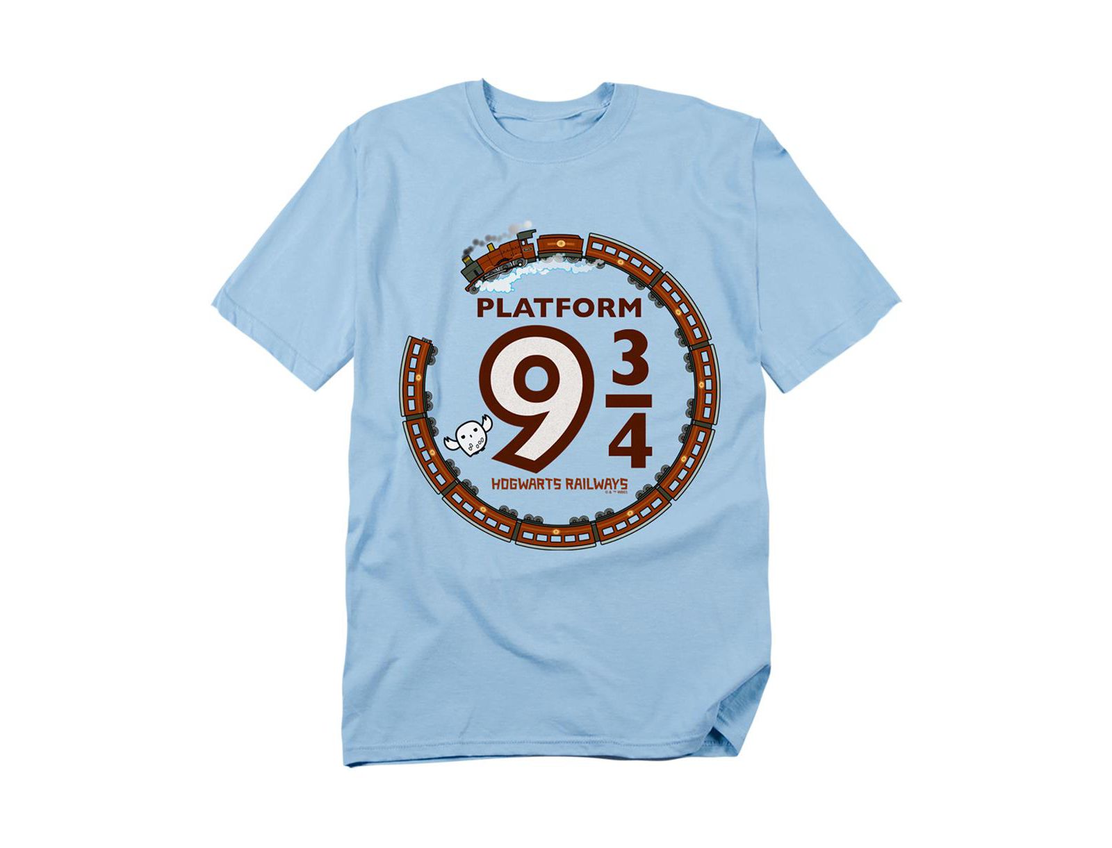 Harry Potter Men's Platform 9 34 Hogwart Railways T Shirt