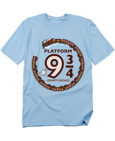 Мужская футболка Harry Potter Platform 9 34 Hogwart Railways