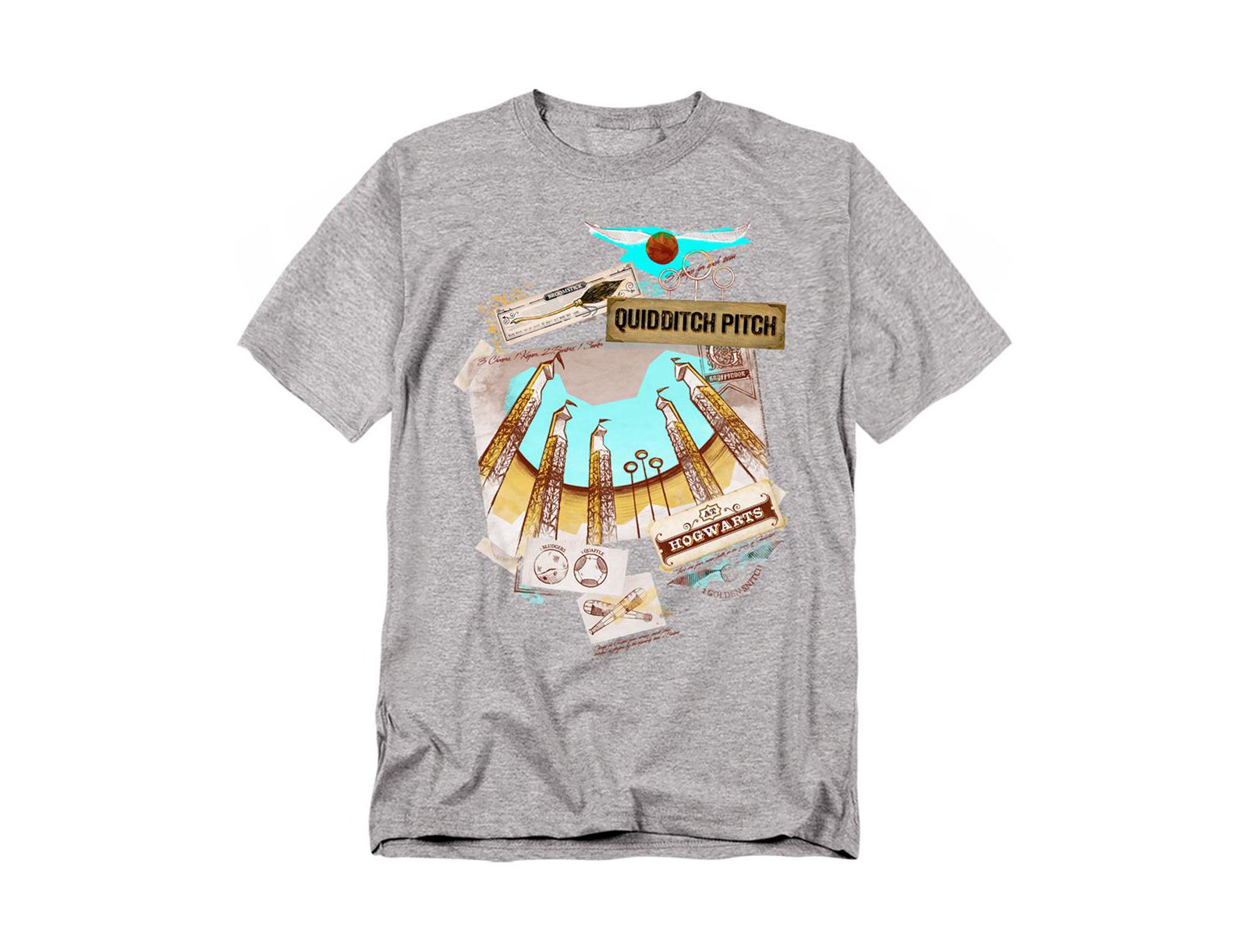 Harry Potter Men's Quidditch Pitch At Hogwarts T Shirt