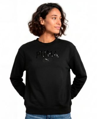 Puma женский пуловер-худи с пайетками