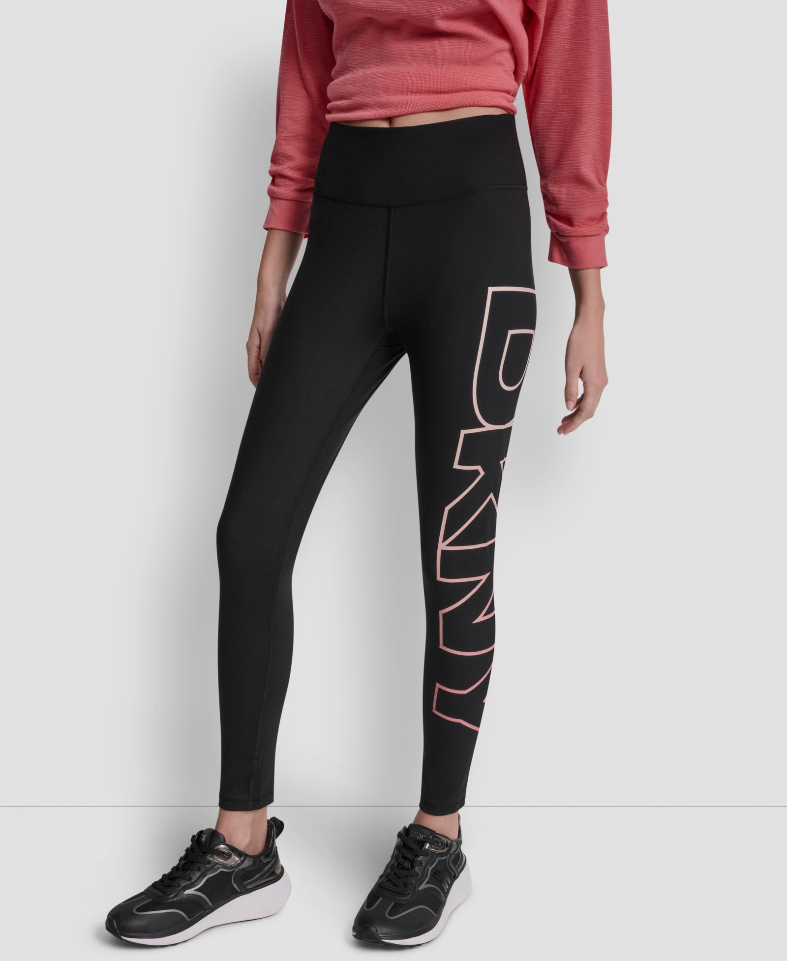 Женские DKNY Sport Ombre Logo High-Waist Tights