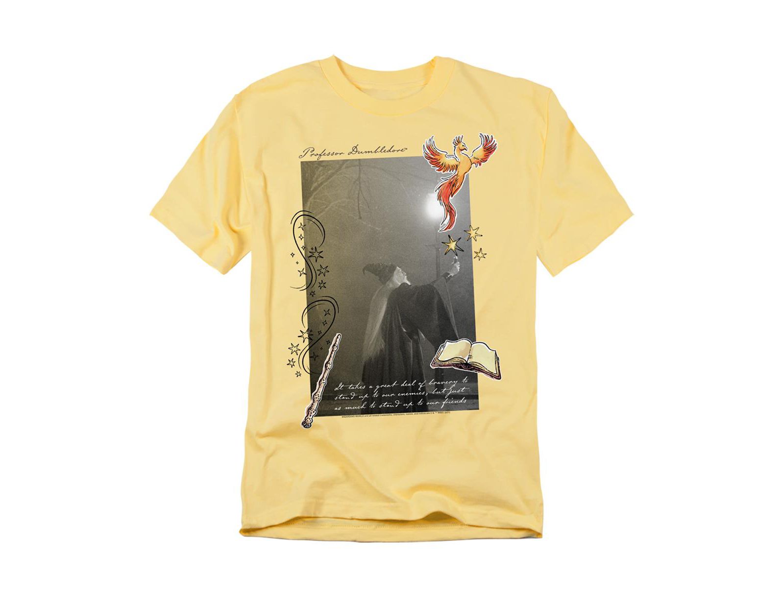 Harry Potter Мужской Dumbledore Quote And Fawkes T Shirt
