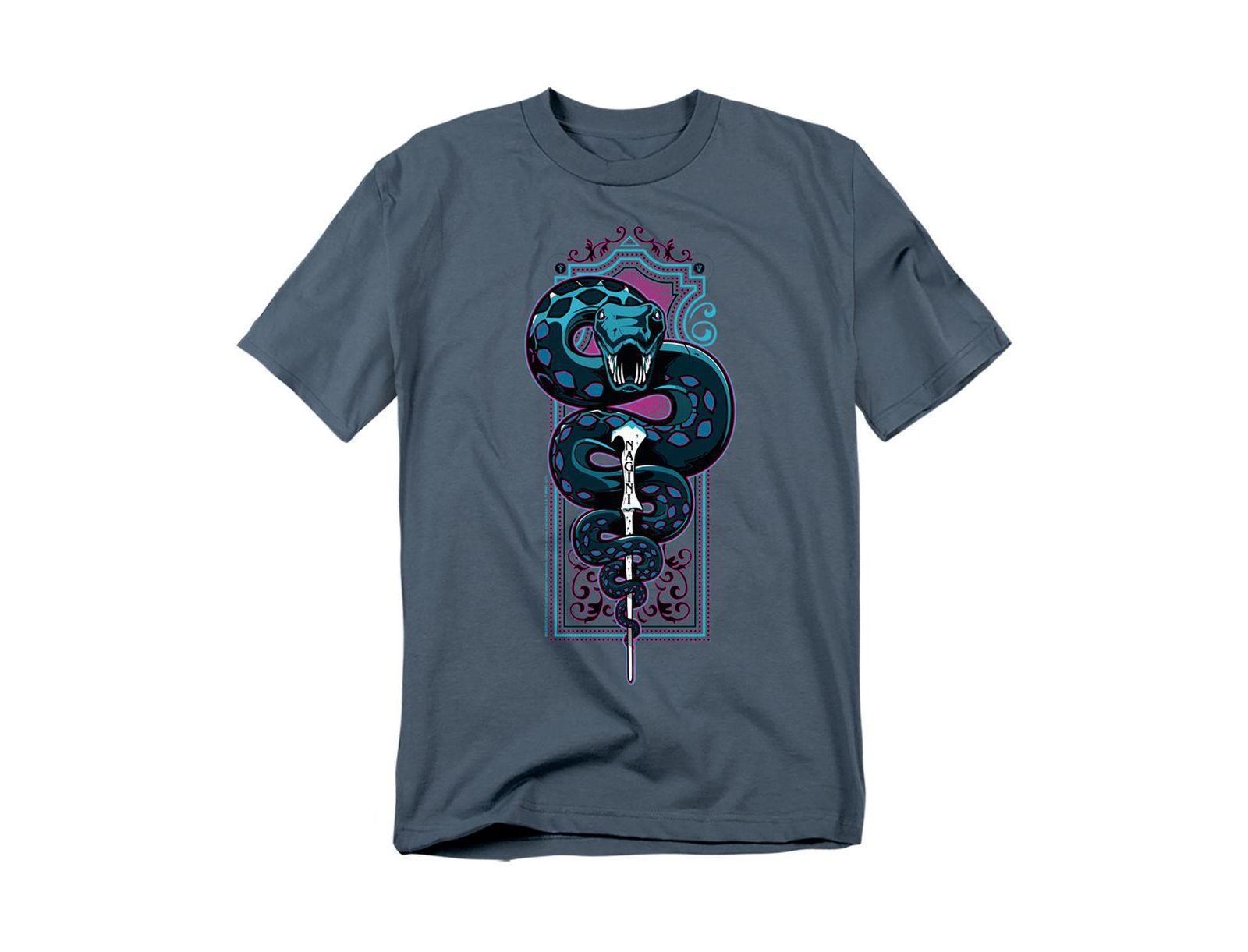 Harry Potter Men's Nagini With Lord Voldemorts Wand T Shirt